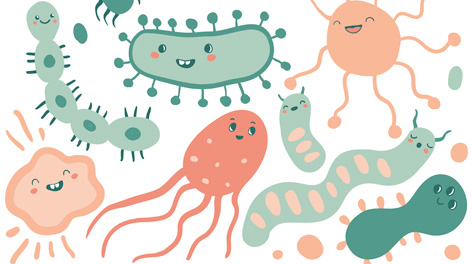 cartoon of germs